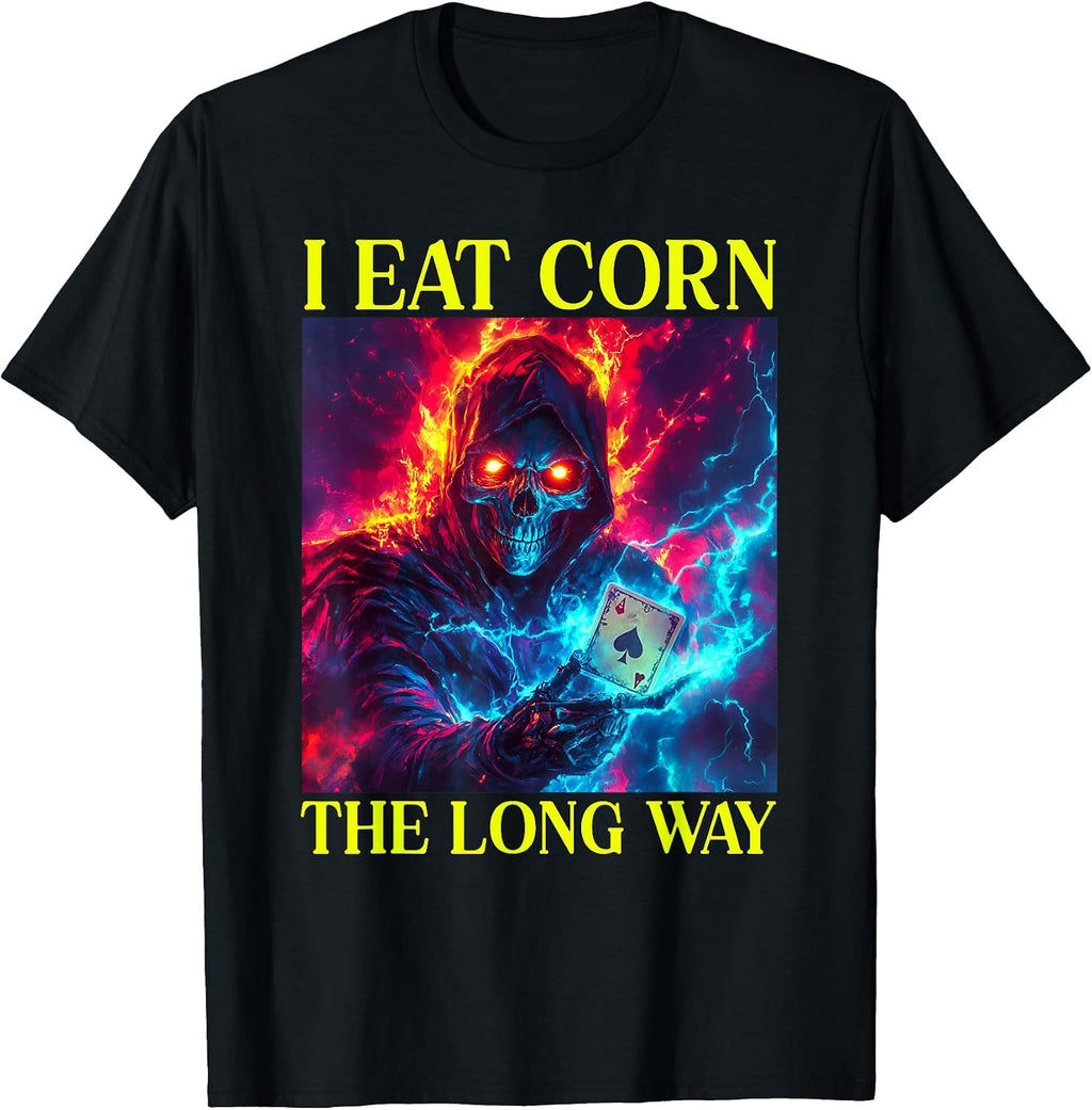 Funny Edgy Hard Skeleton Gen Z Memes Tee Men Women