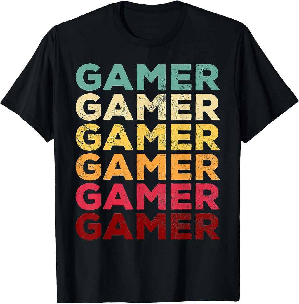 Gamer Retro 70s 80s 90s Video Game Men Boys Gift