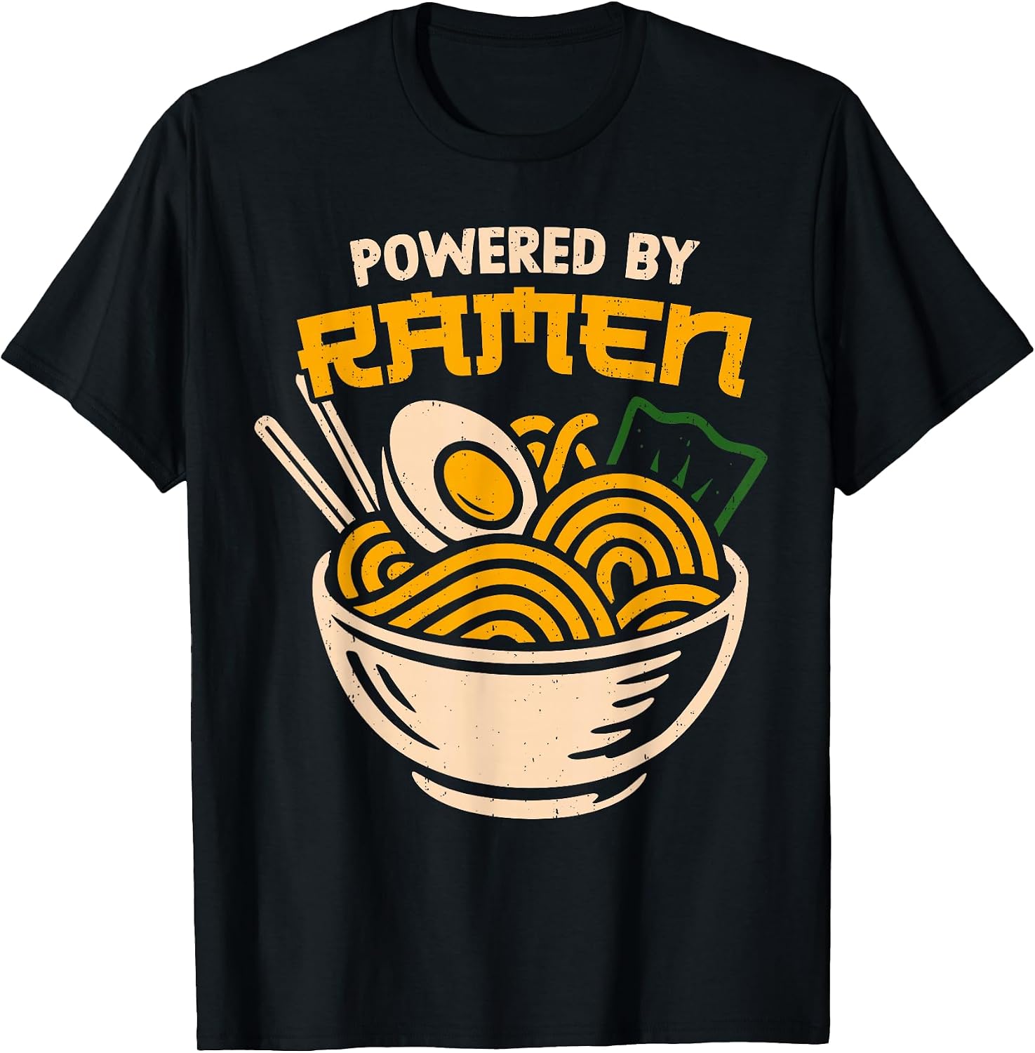 Powered By Ramen Japanese Noodles Tee