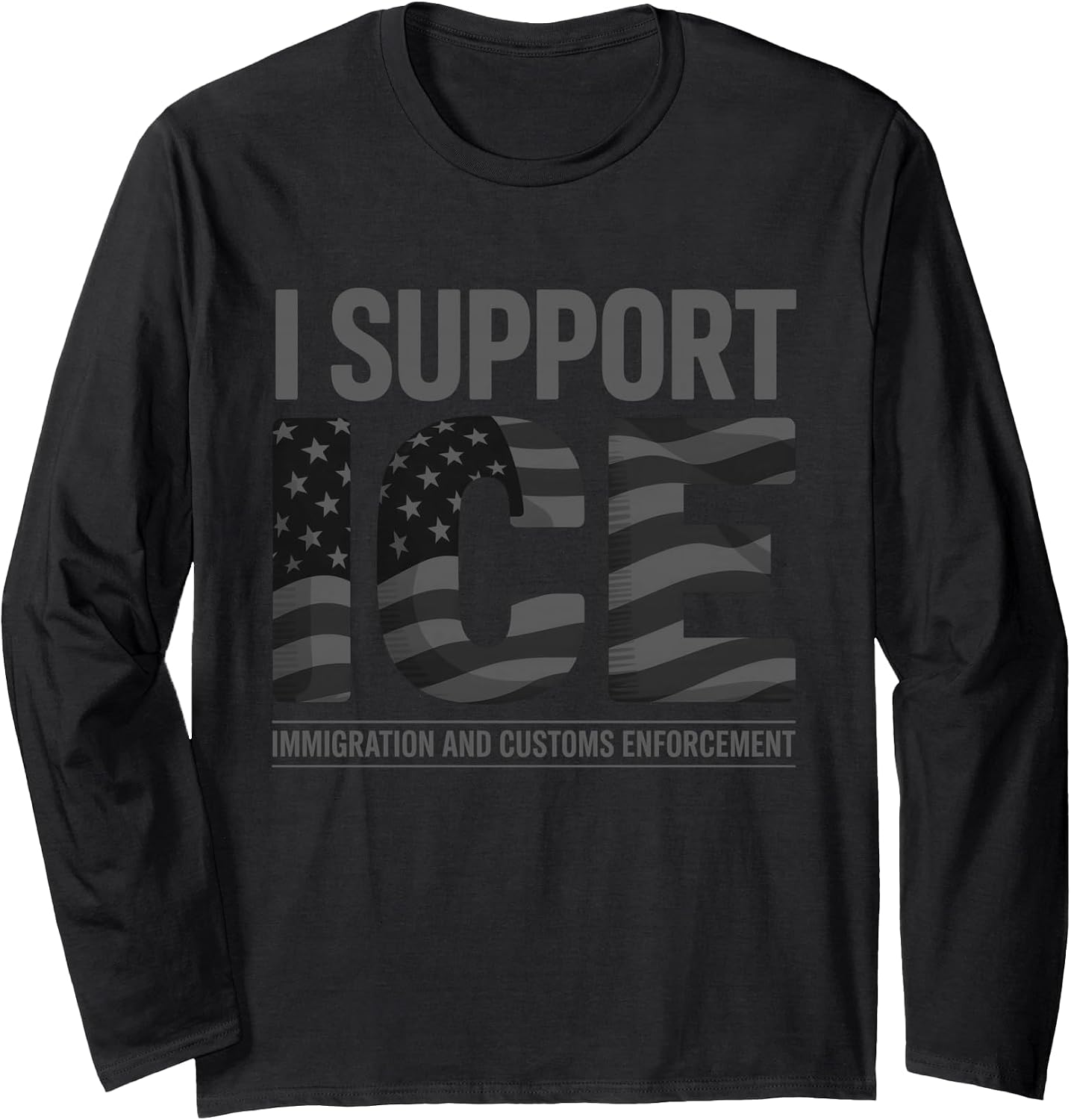 American Flag Border Patrol Support ICE Tee