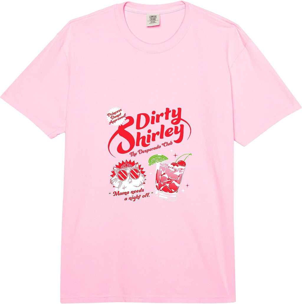 DCC Dirty Shirley Desperado Club Ad with Princess Donut Book Comfort Colors Adult Heavyweight T-Shirt