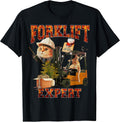 funny USA Skeleton Driver gift ideas Forklift cat