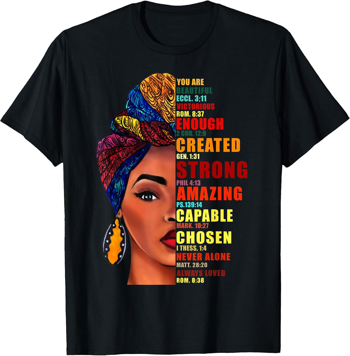 You are Beautiful Victorious Enough Created Strong