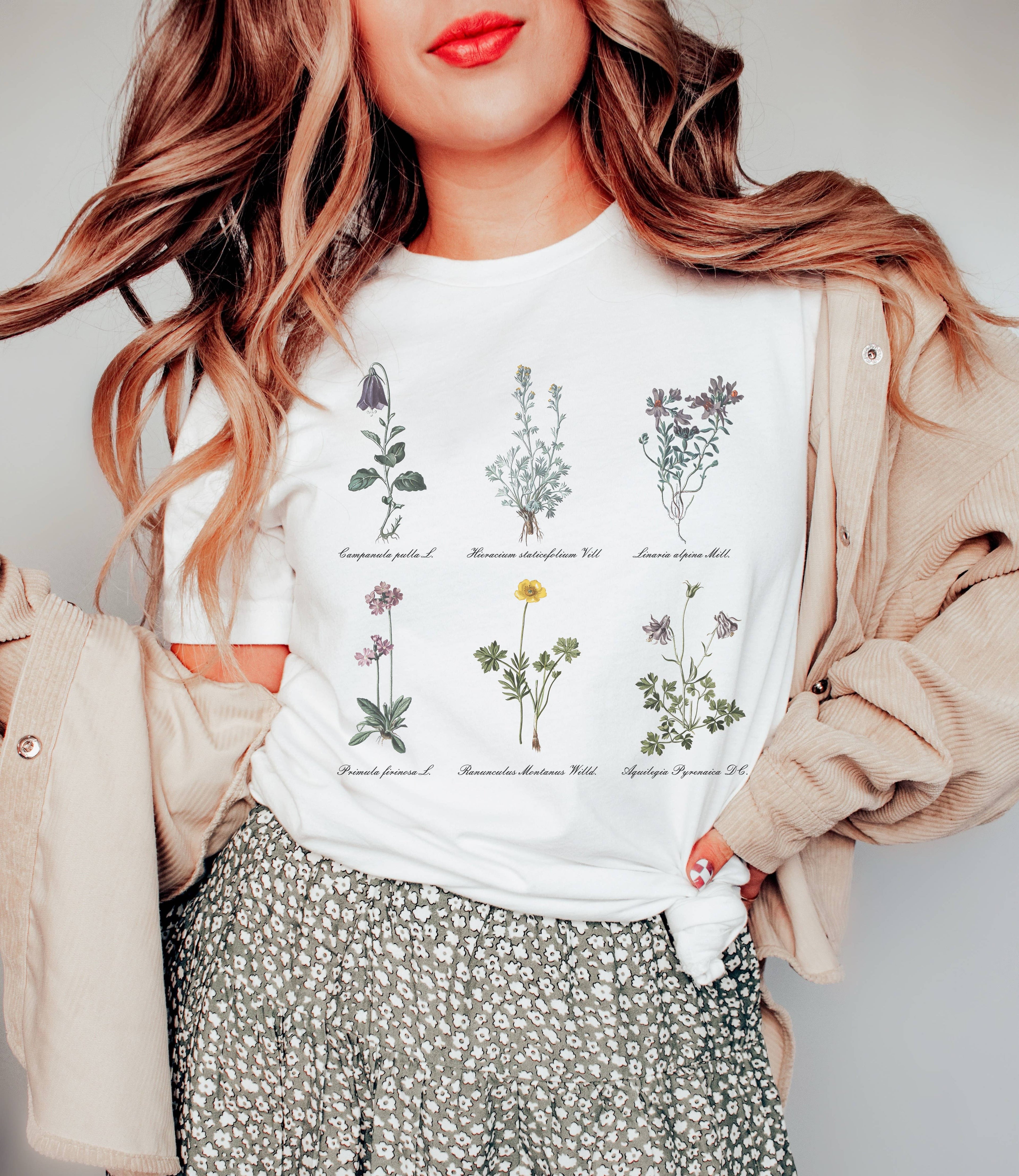Dainty Wildflower Tee | Botanical Tshirt