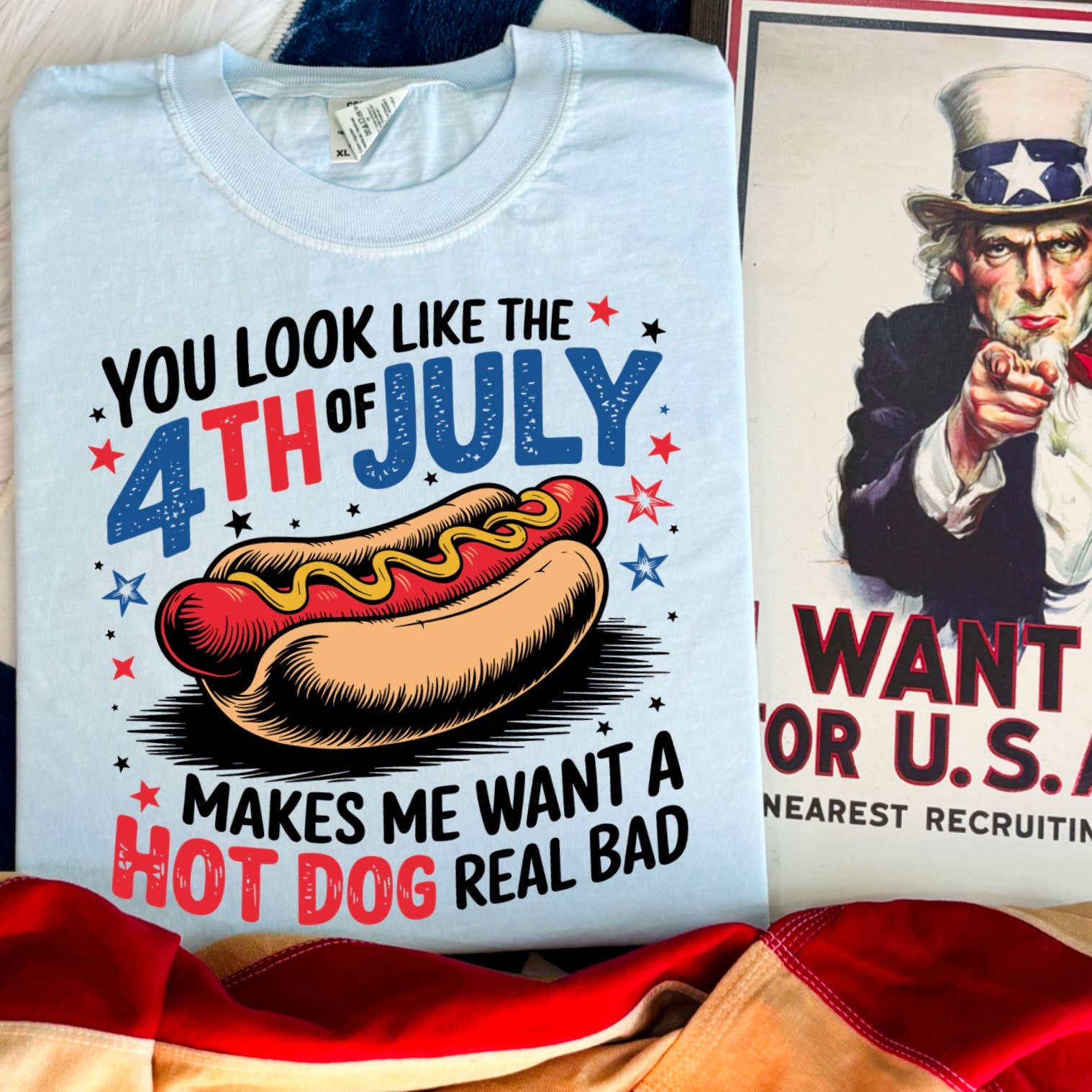 July 4th Graphic Shirt | Patriotic Apparel | Comfort Colors