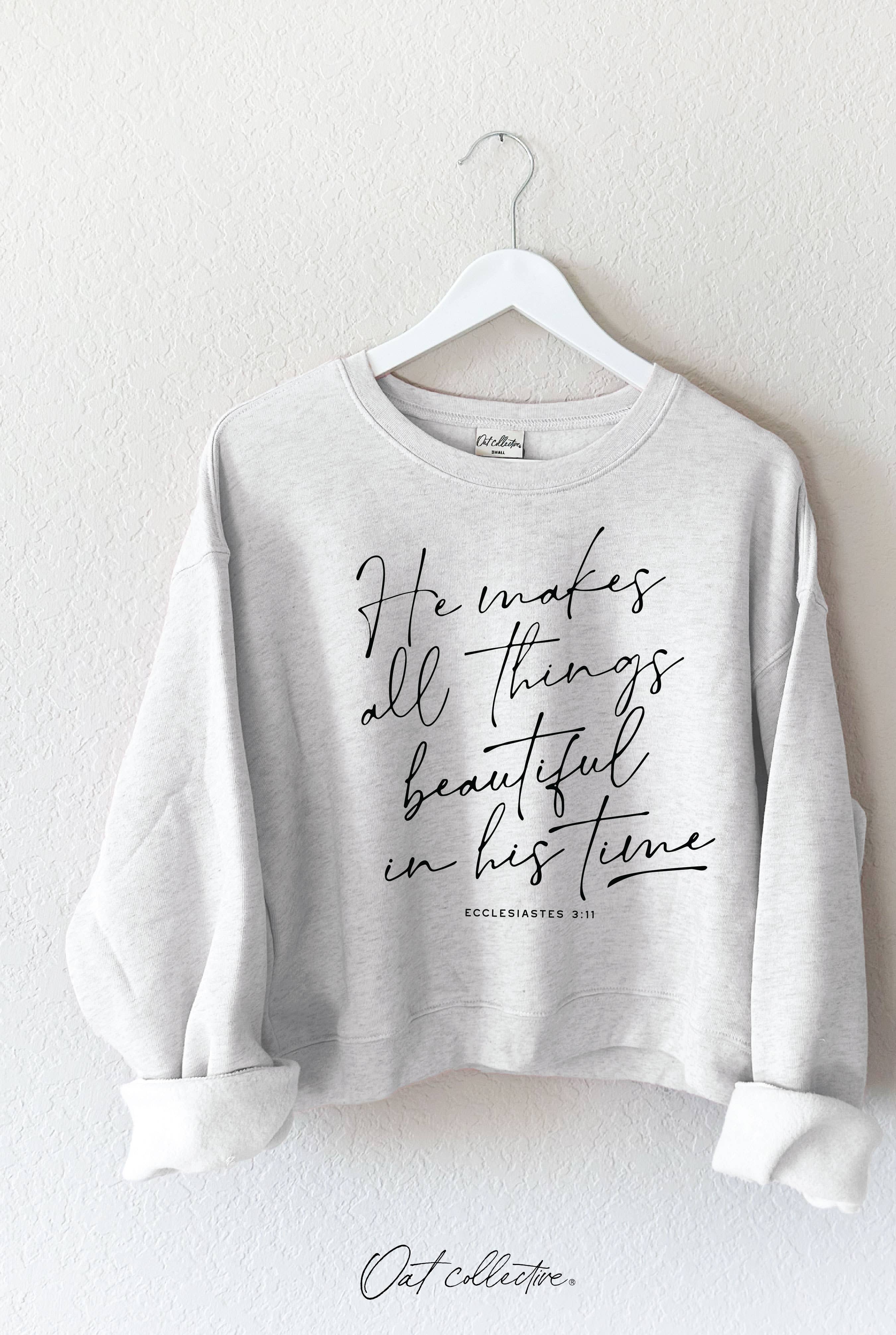 He Makes All Things Mid Graphic Sweatshirt