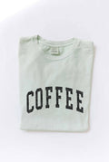 Coffee Mineral Washed Graphic Top