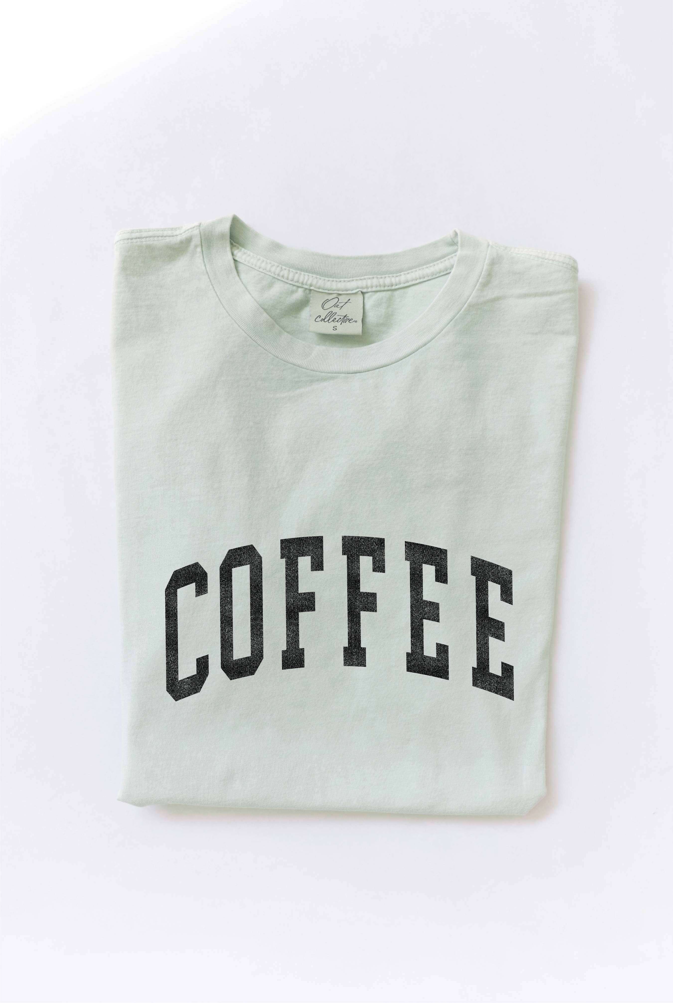 Coffee Mineral Washed Graphic Top
