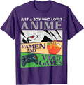 Funny Introvert Boy Distracted by Anime Ramen Game