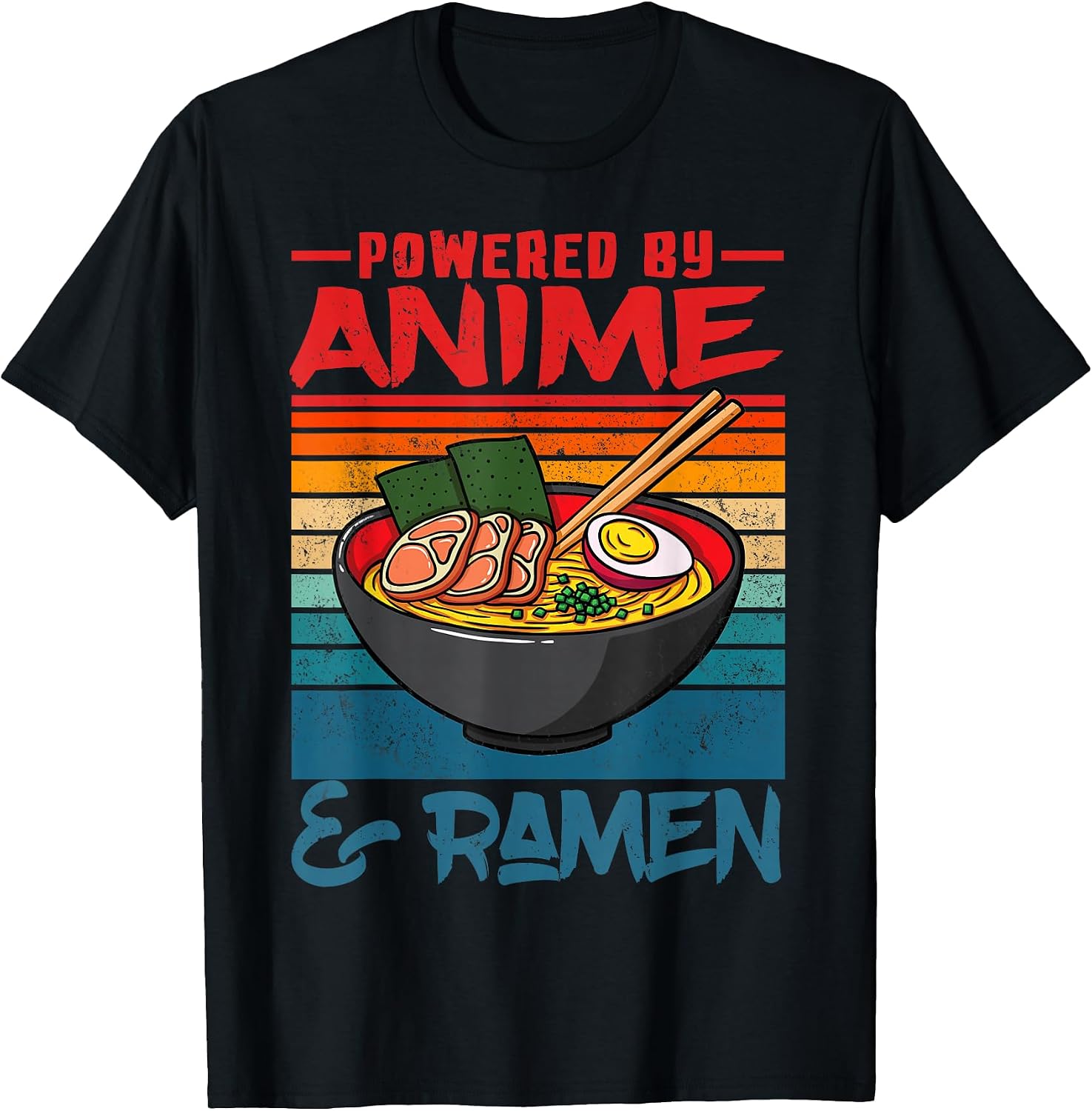 Powered By Anime & Ramen Love Anime Noodles Gifts