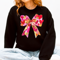 Glittery Heart Ribbon, Love, Valentine's Day Sweatshirt