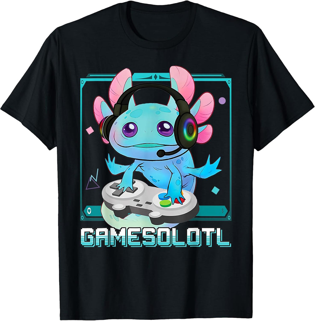 Gaming Axolotl Salamander Funny Video Game Lover