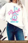 Neon Nashville Music City Graphix Terry Sweatshirts