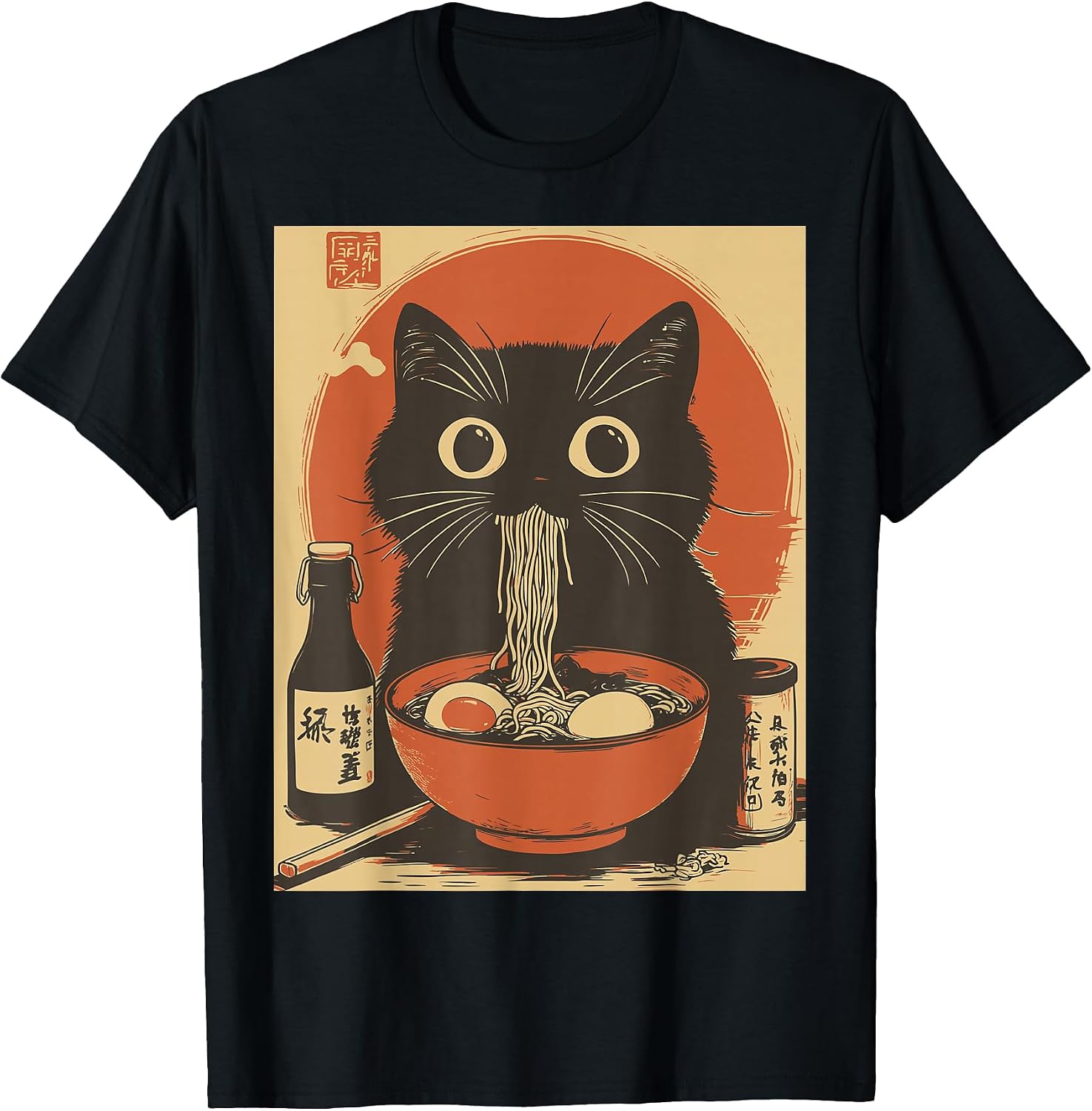 Kawaii Ramen Lovers Cat Anime Japanese Streetwear