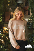 Boy Mom Puff Print Mid Graphic Sweatshirt