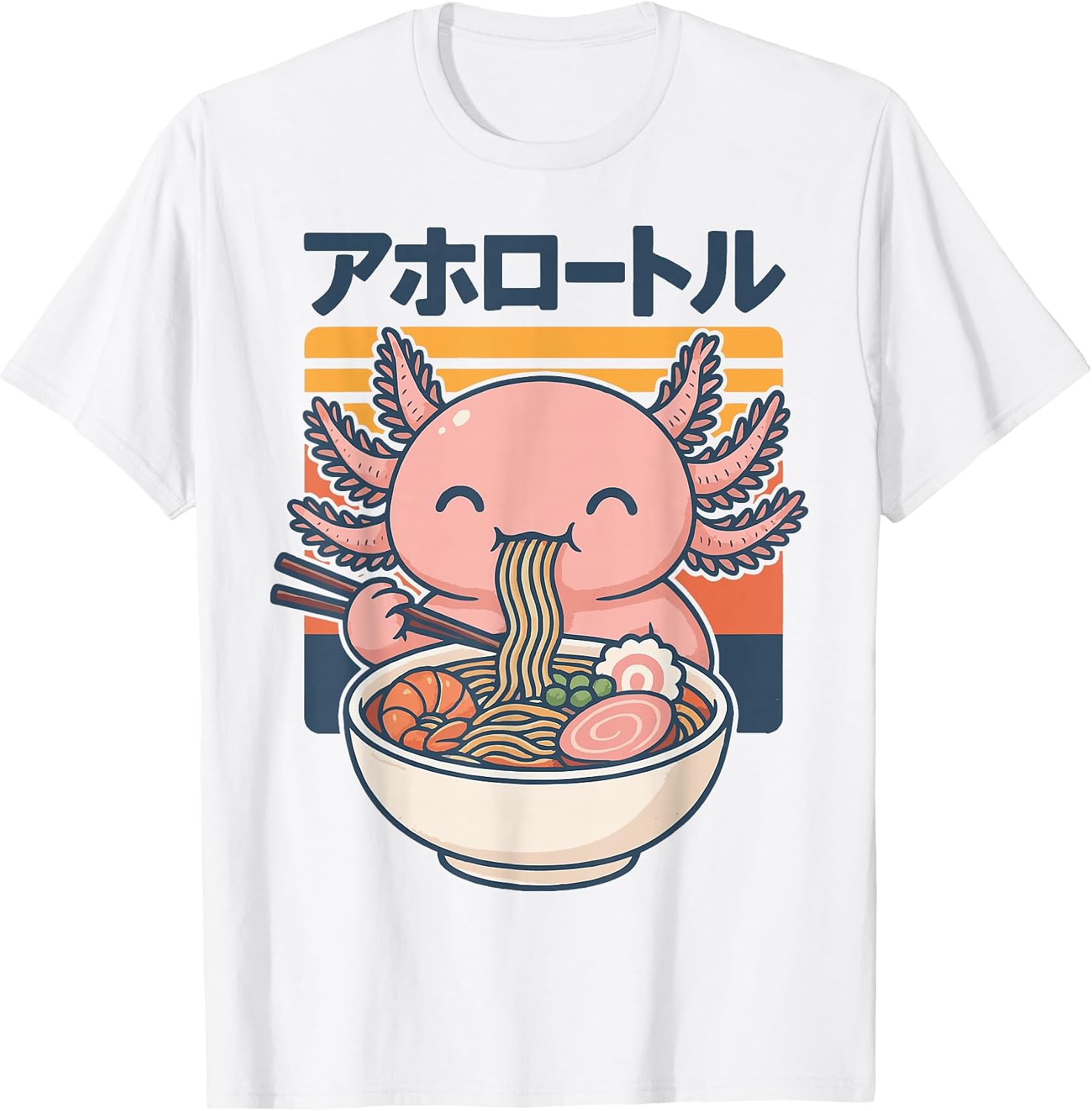 Japanese Noodles Cute Pink Axolotl Japan Aesthetic