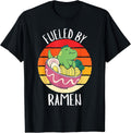 Retro Dinosauer Fueled By Ramen Food Lover