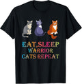 Eat Sleep Warrior Cats Repeat Tees