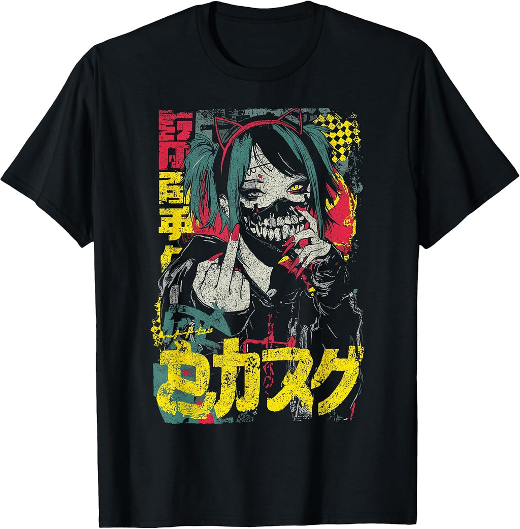Anime Merch Cyberpunk Aesthetic Harajuku Outfits