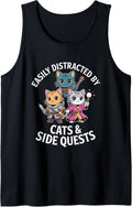 easily distracted by cats gamer merch