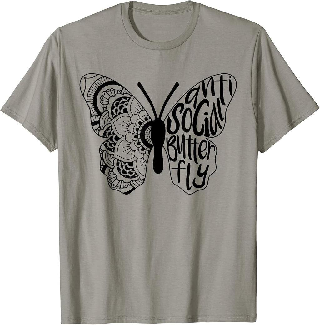 Anti-Social Butterfly Introvert By Merch