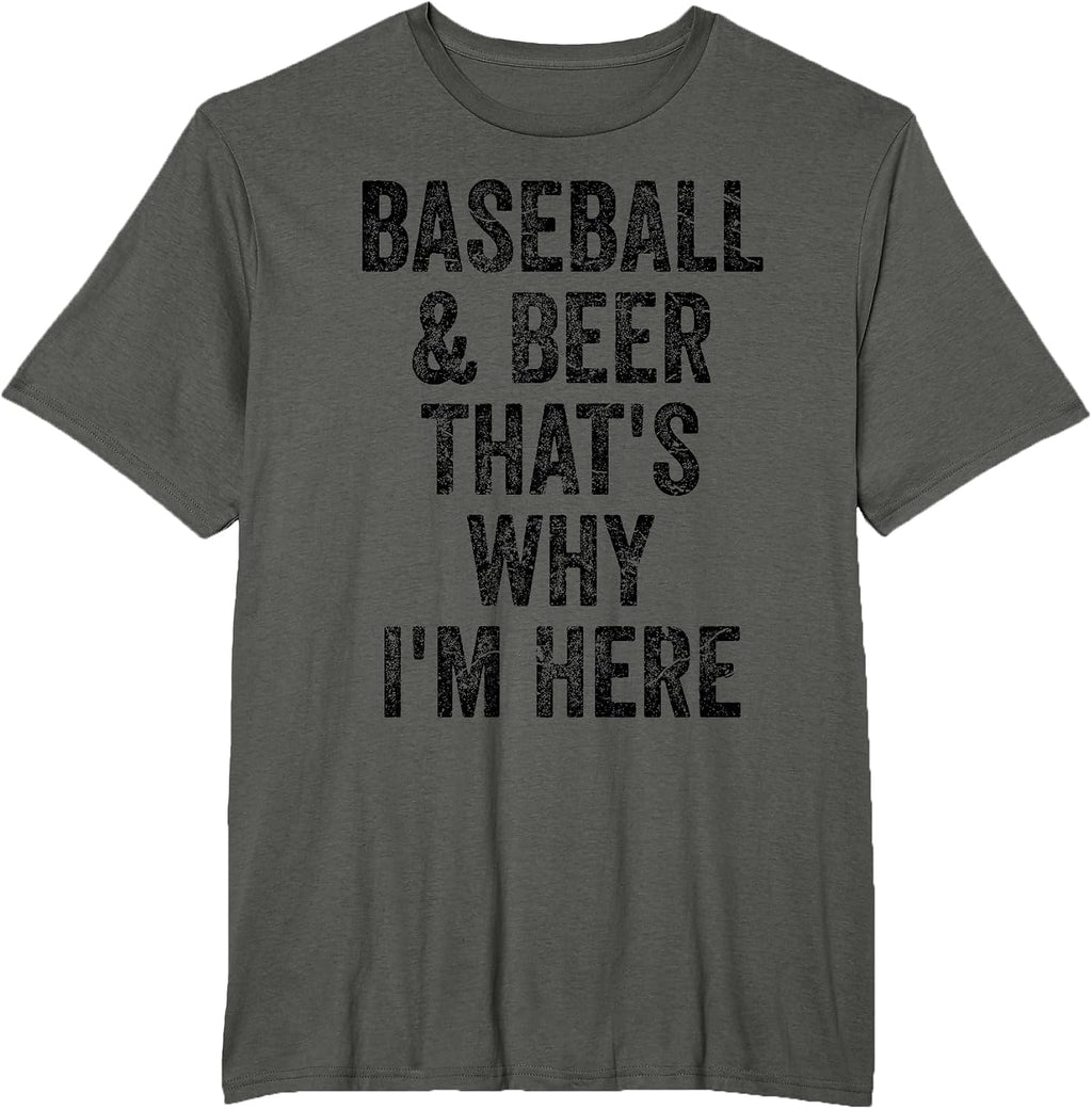 Baseball and Beer Funny Gifts Baseballl Merch Men