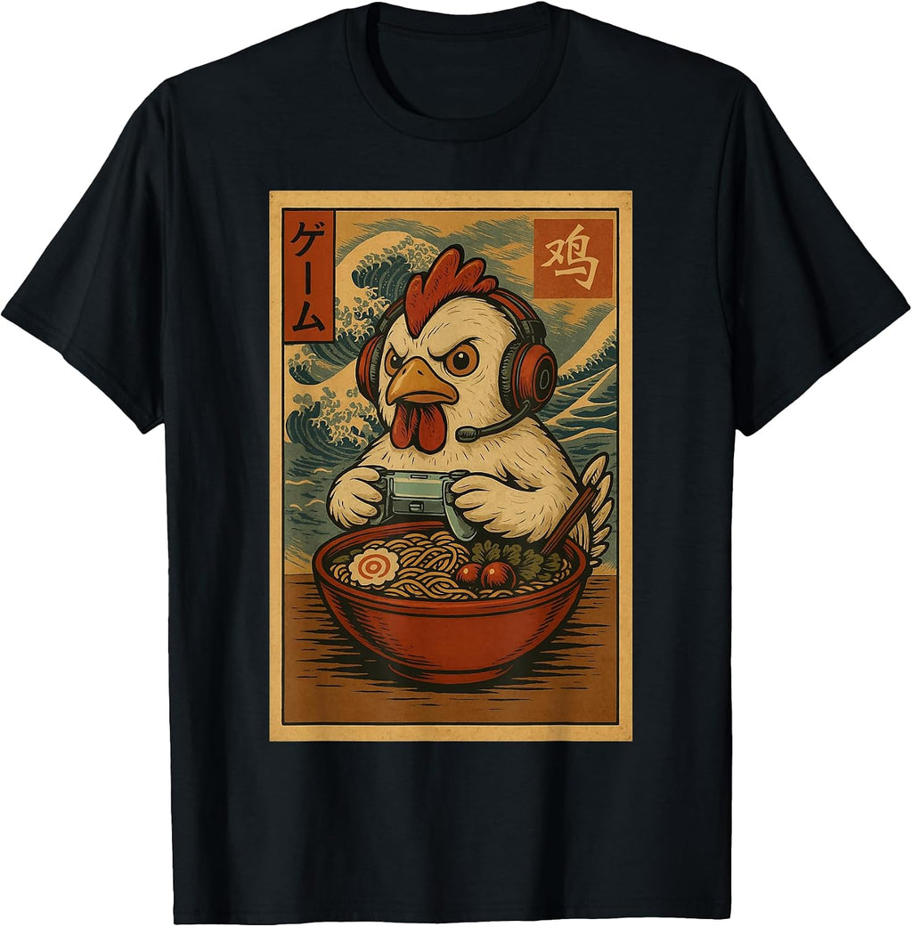 Cute Chicken Gaming Apparel Gifts Graphic Tees