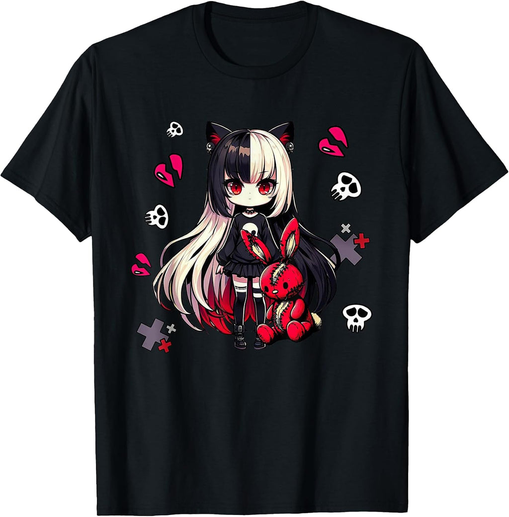 Japanese Chibi Creepy Kawaii Anime Goth Girl