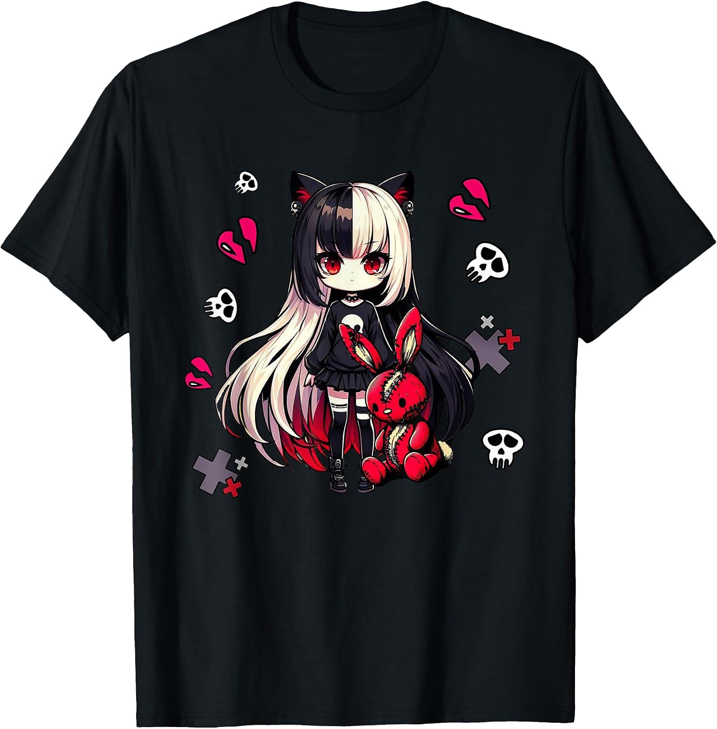 Japanese Chibi Creepy Kawaii Anime Goth Girl