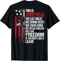 Funny Patriotic American Values Tee Shirt