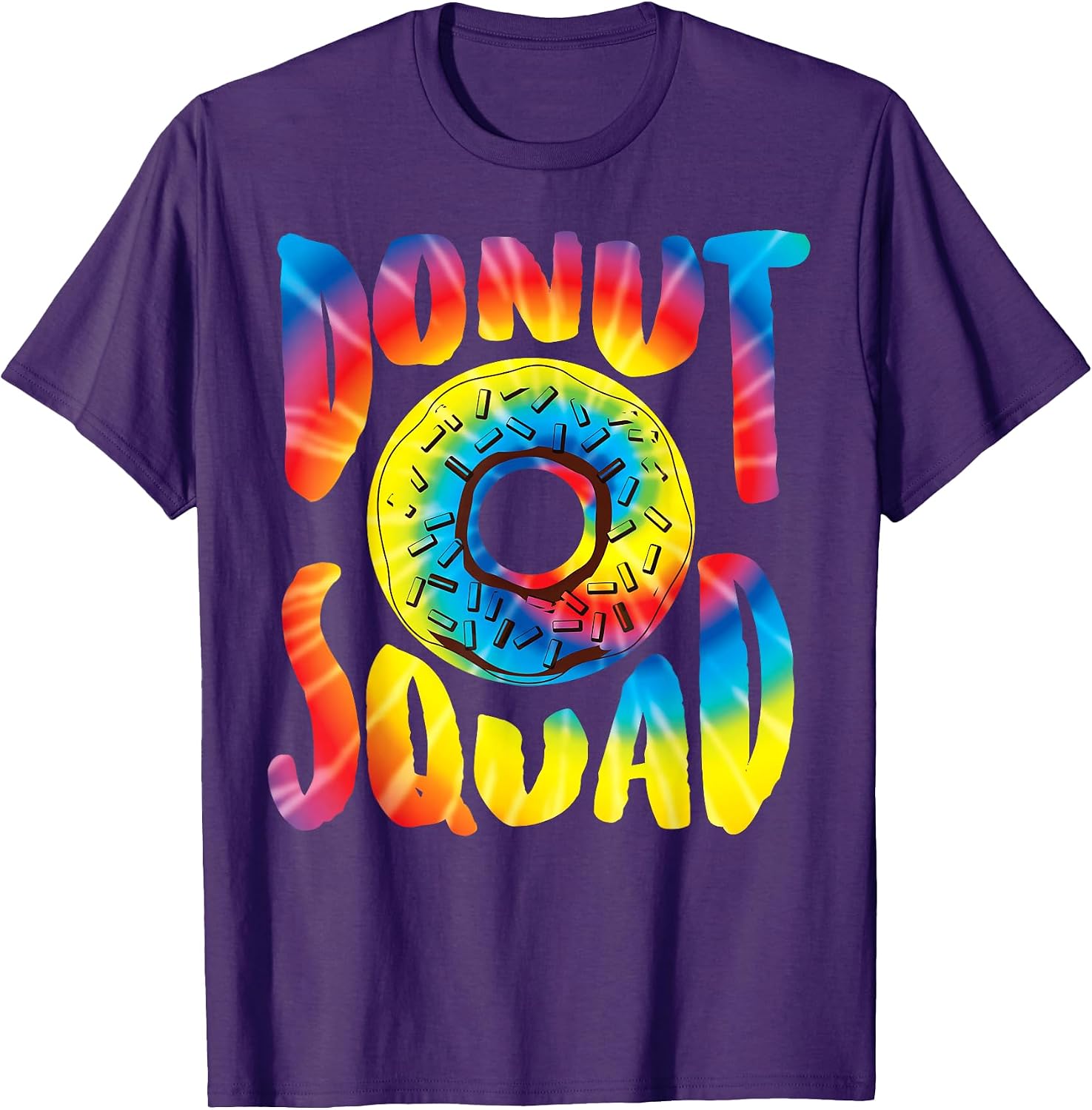 Cute Tie Dyed I Love Eating Donuts T-shirts
