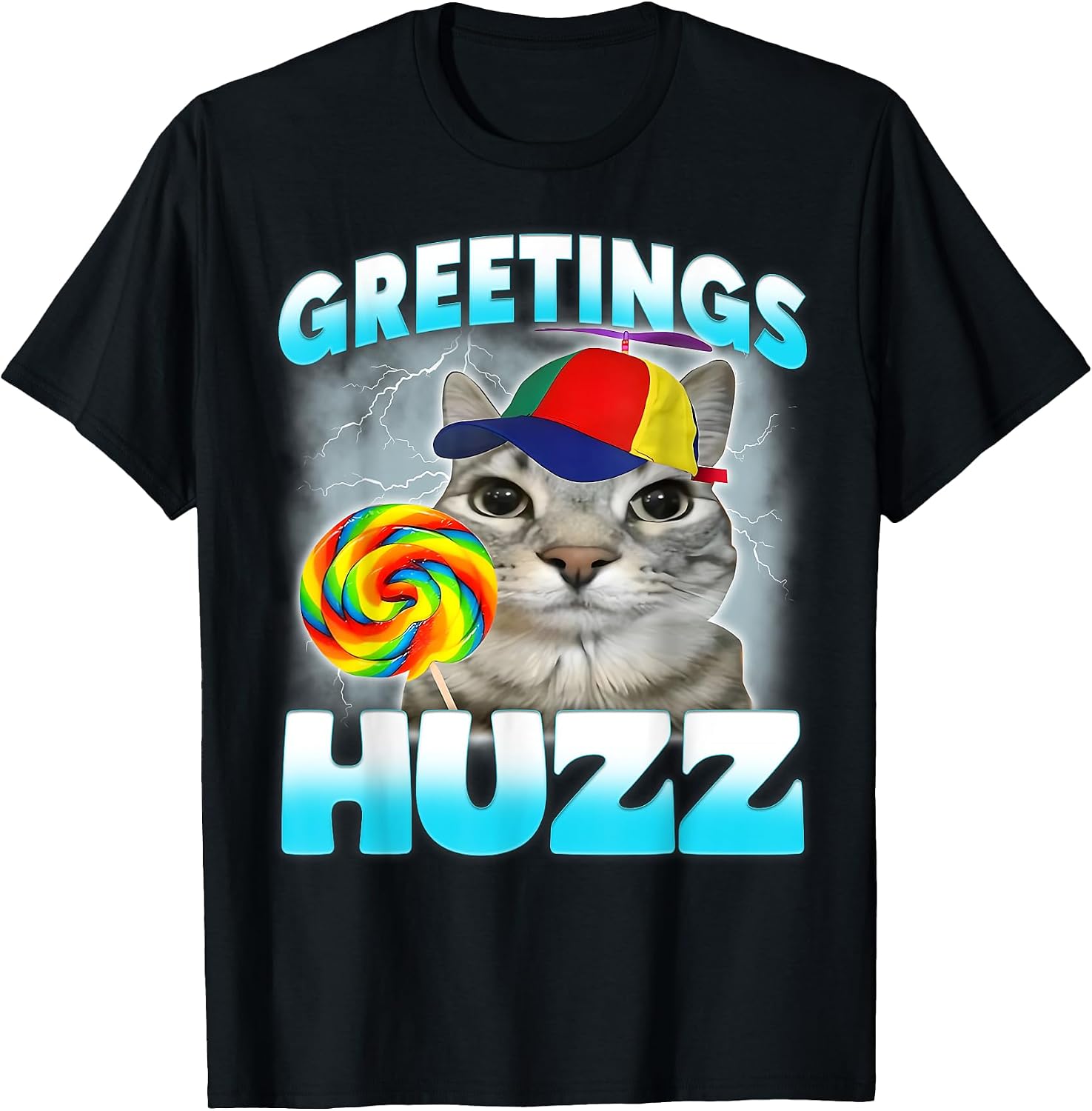 Funny Gen Z Gen Alpha Cat Meme Greetings Huzz