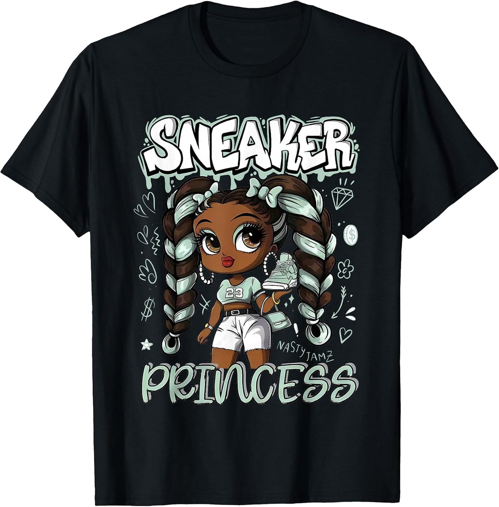 Sneaker Princess Girl Afro Matching Retro Vintage