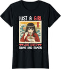 Japanese Otaku Anime Girl Ramen Tee