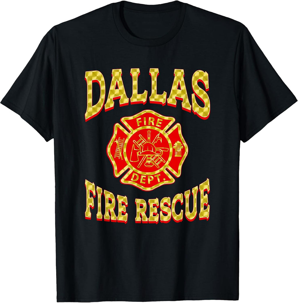 Dallas Fire Dept. Fire And Rescue Vintage Merch