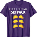 Check Out My Six Pack Funny Taco Shirt