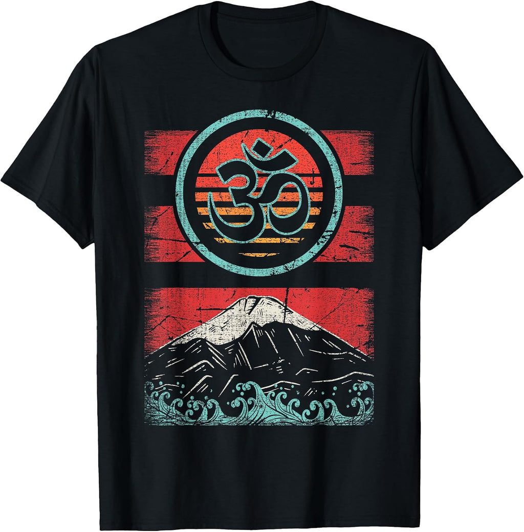 Buddhism Hinduism Retro Sunset 80s Style Gift
