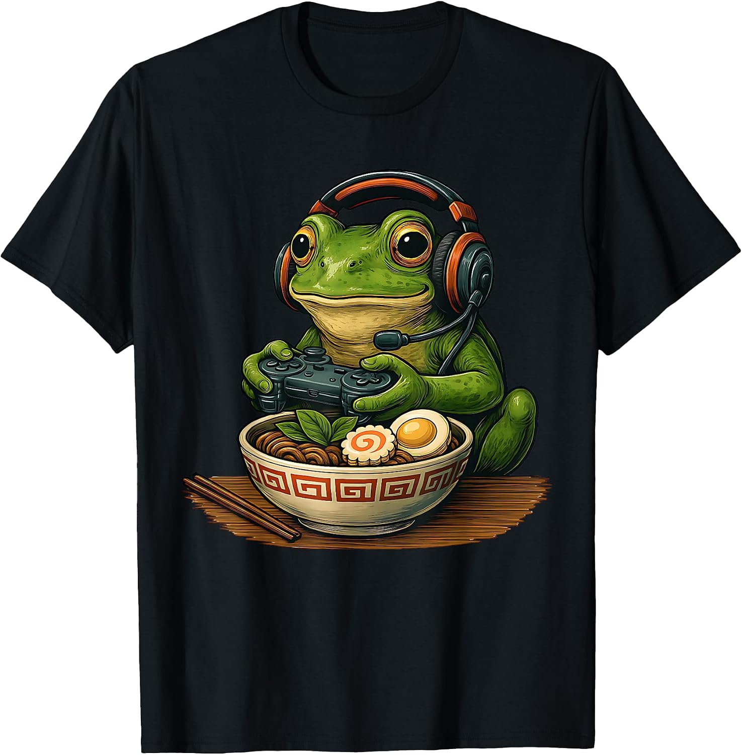 Retro Japanese Noodle Bowl Gamer For Men Women Kid