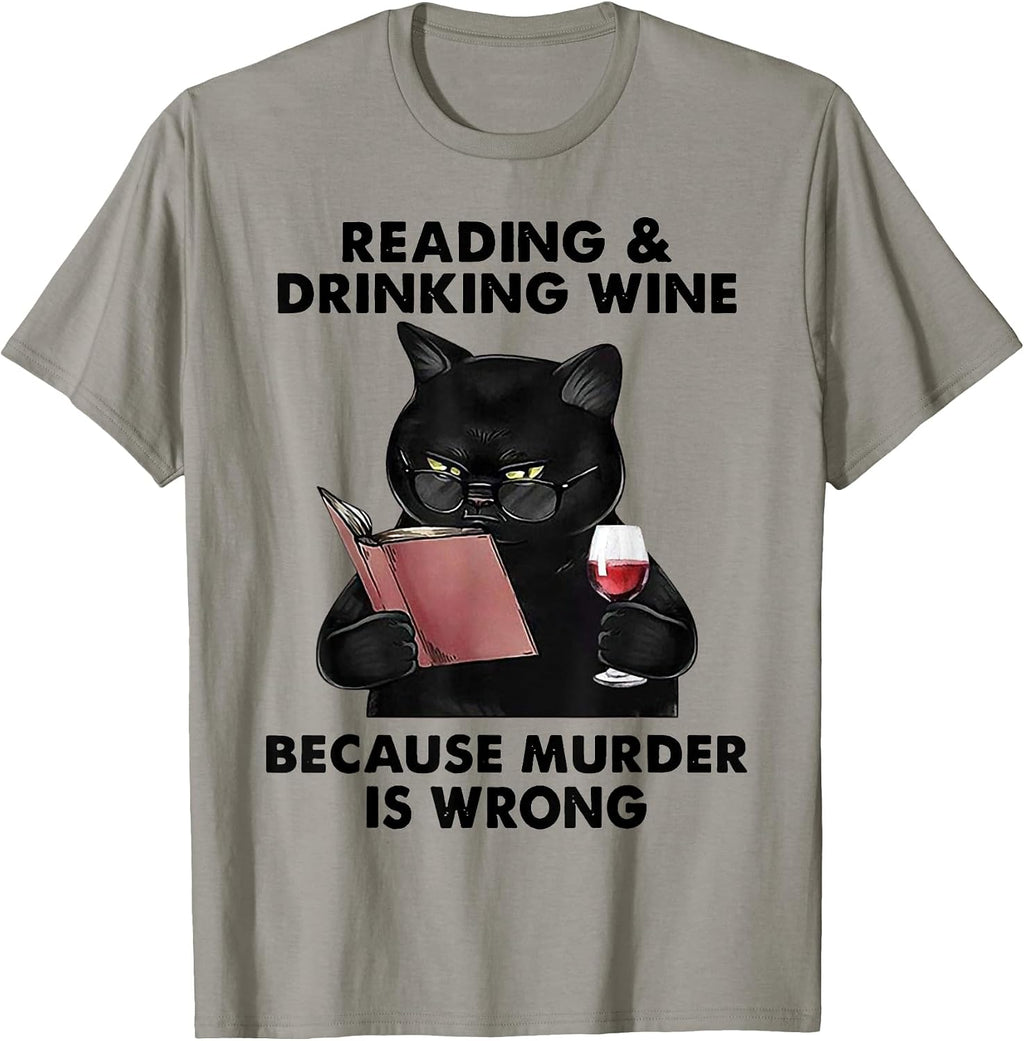 Reading and Drinking Wine Because Murder Is Wrong