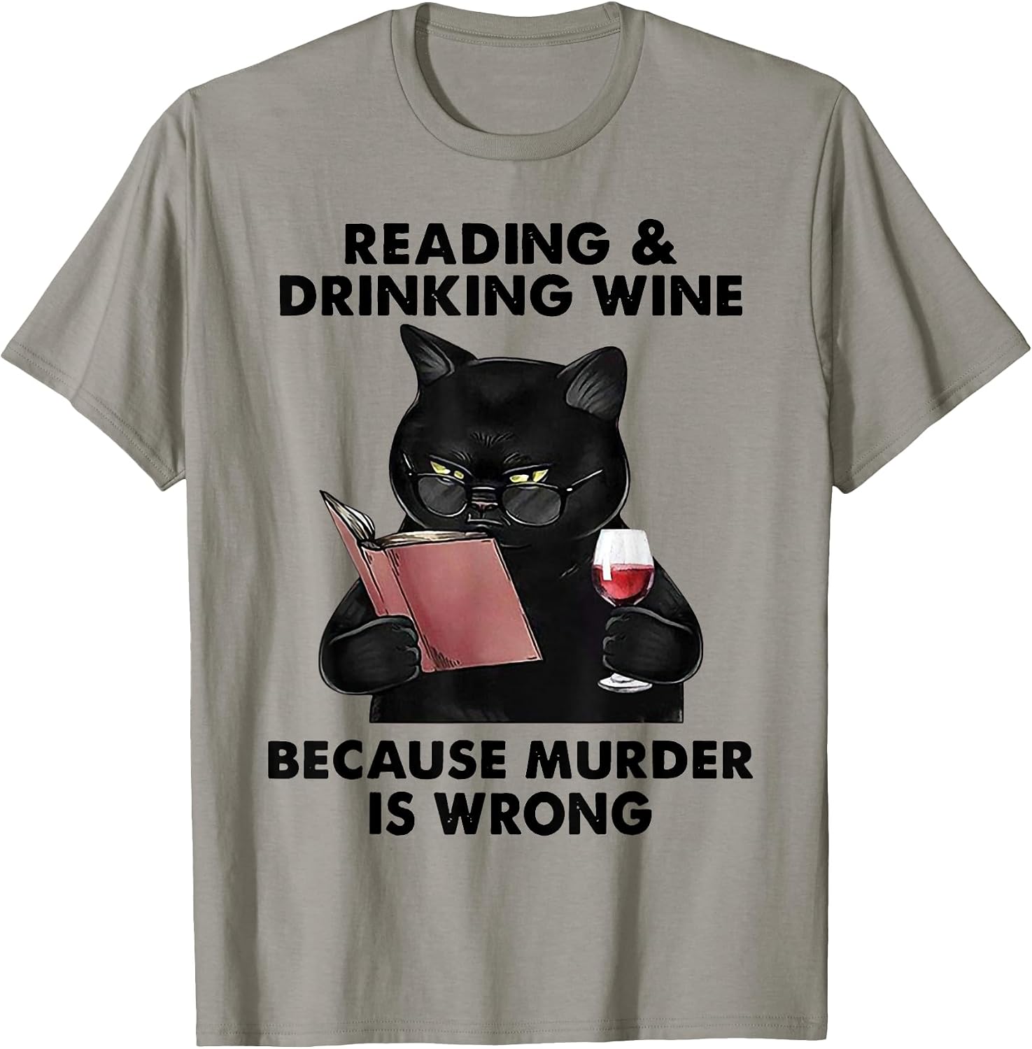 Reading and Drinking Wine Because Murder Is Wrong