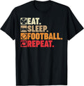 Eat Sleep Football Repeat Team Merch