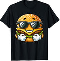 Cool Hamburger Cheeseburger with Sunglasses
