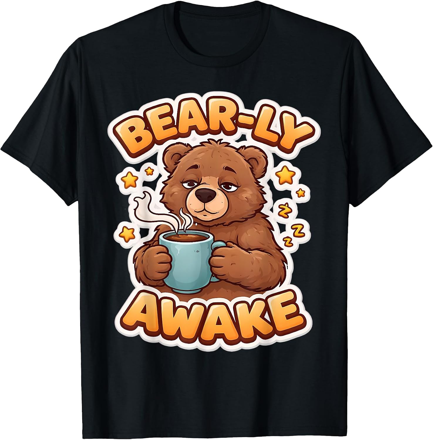 Bear-ly Awake Funny Tired Bear Merch