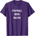 Football Beer Bacon Text Merch