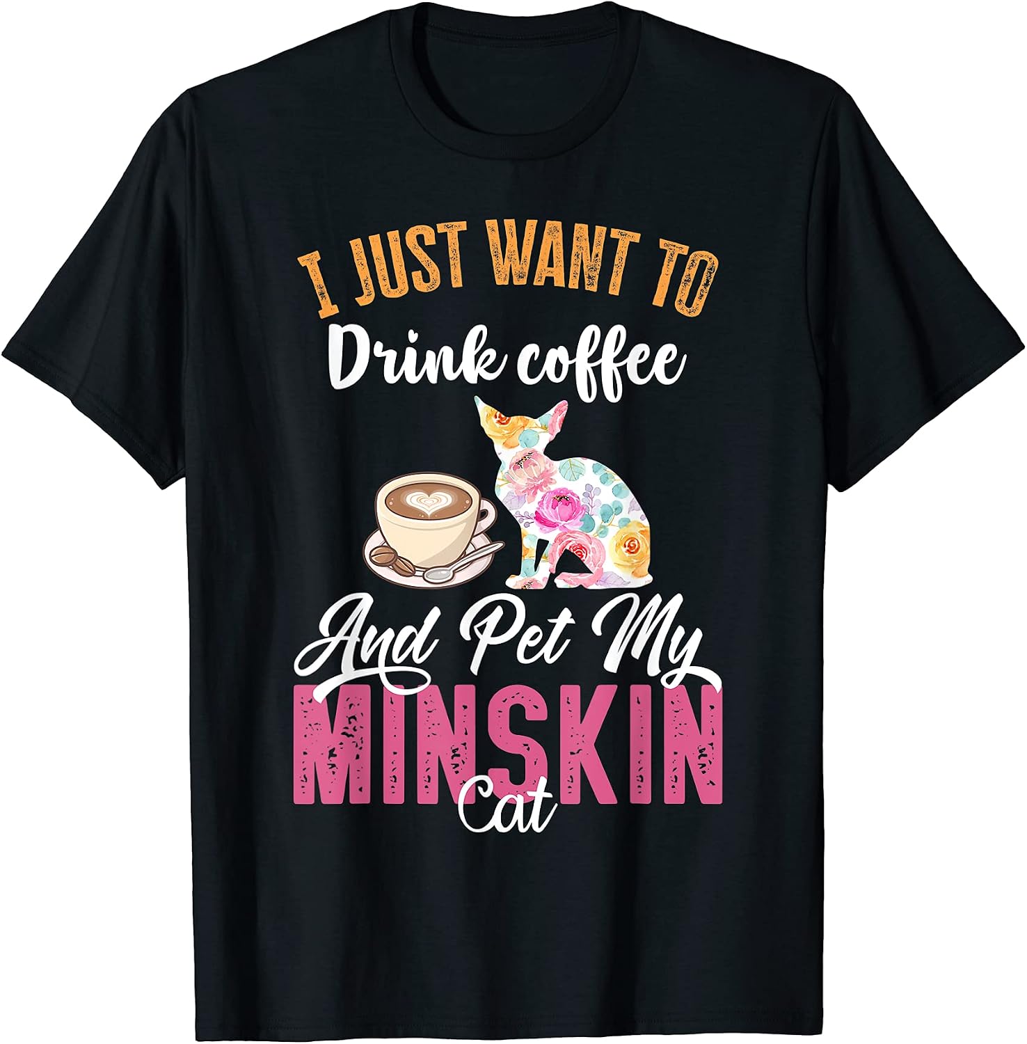 Funny Minskin Cat & Coffee Lovers Merch