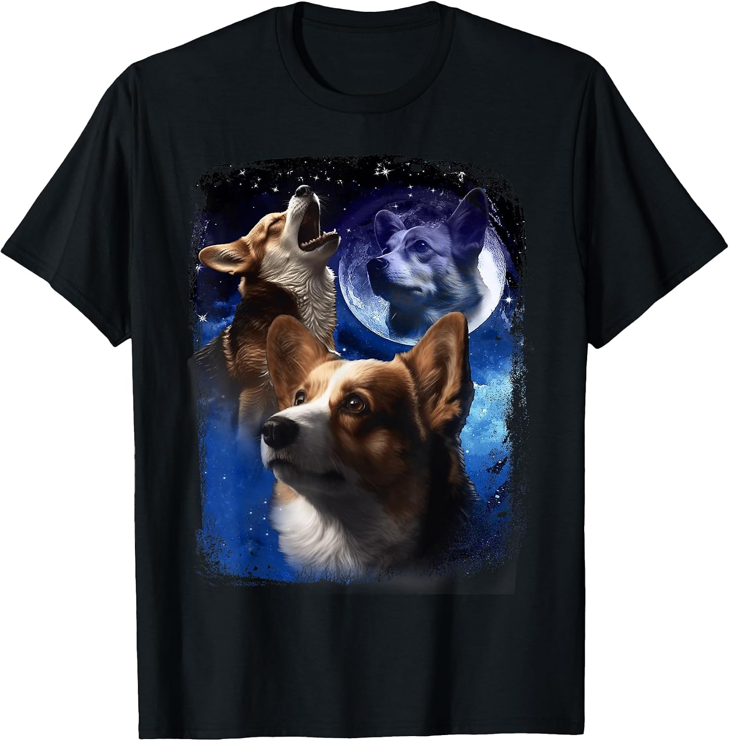 Corgis howl at the moon meme merch hoodies - Shop