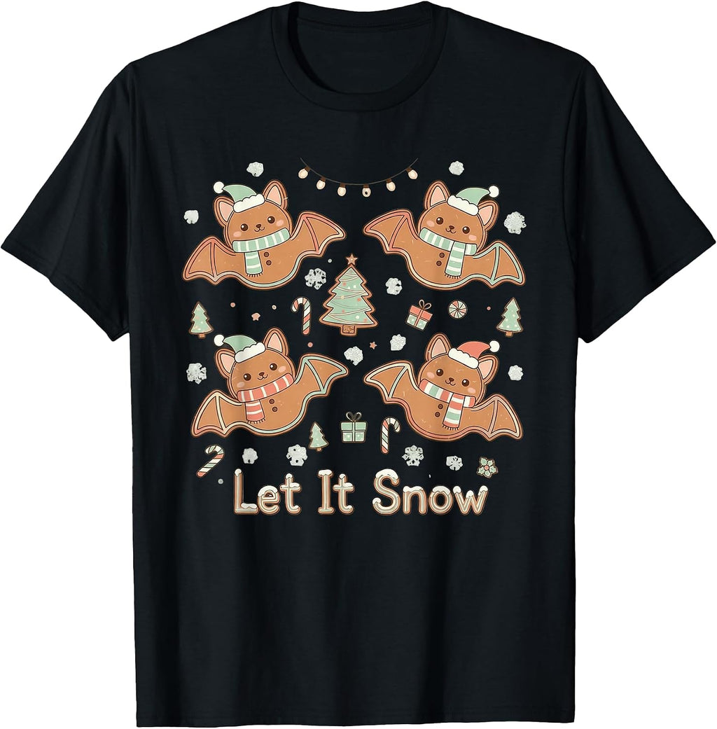 Gingerbread Bat Animals Holiday Art Merch Co.