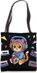 80s Kawaii Cat Graphic T-Shirts
