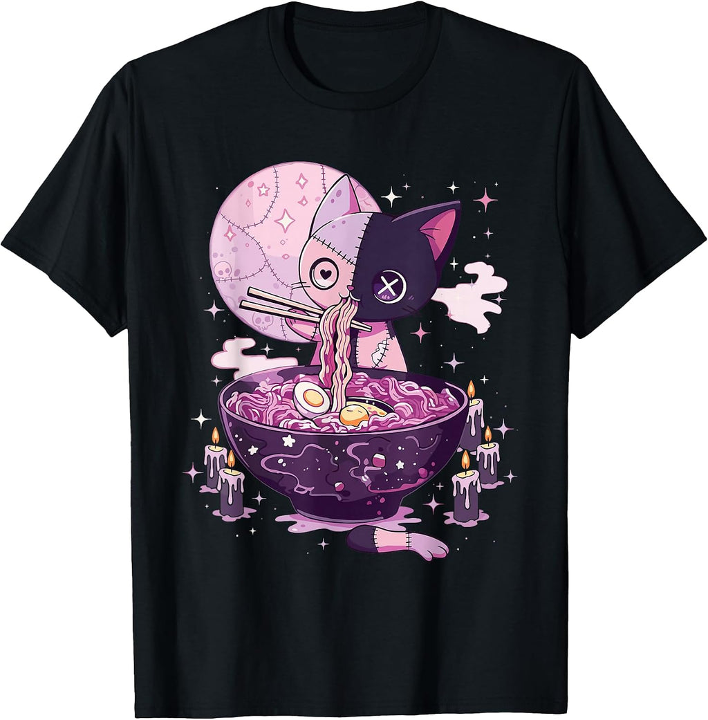 Pastel Goth Aesthetic Creepy Cat Japanese Anime