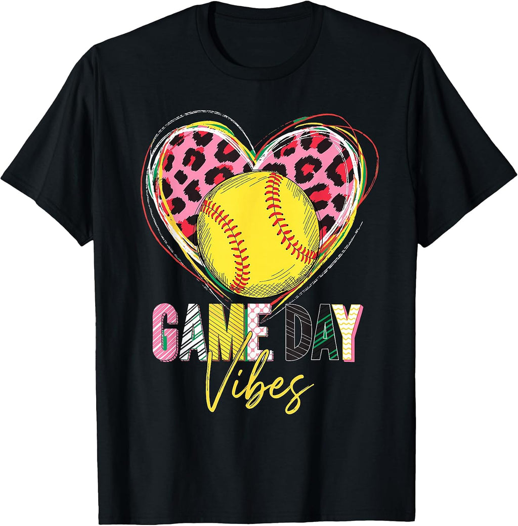 Softball Vibes Women Girls Game Day Merch & Pjs